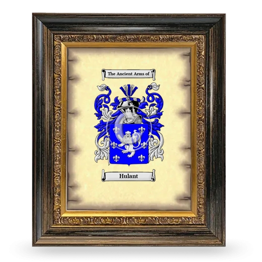 Hulant Coat of Arms Framed - Heirloom