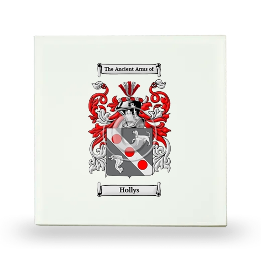 Hollys Small Ceramic Tile with Coat of Arms