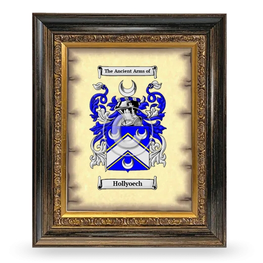 Hollyoech Coat of Arms Framed - Heirloom