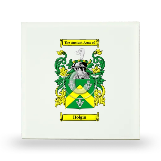 Holgin Small Ceramic Tile with Coat of Arms