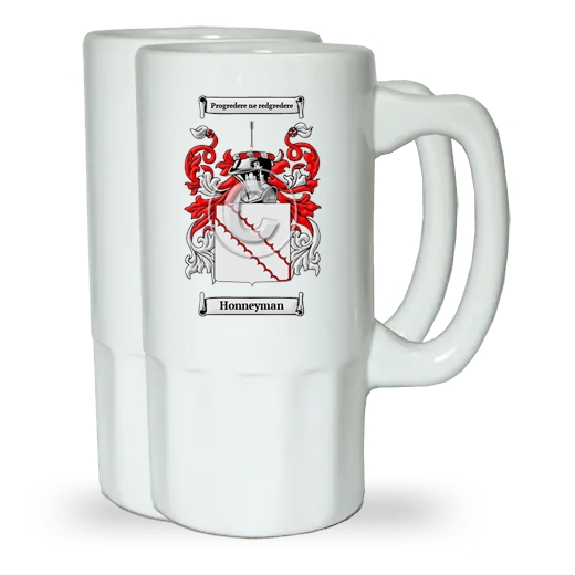 Honneyman Pair of Beer Steins