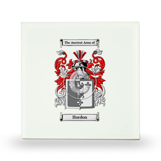 Hordon Small Ceramic Tile with Coat of Arms