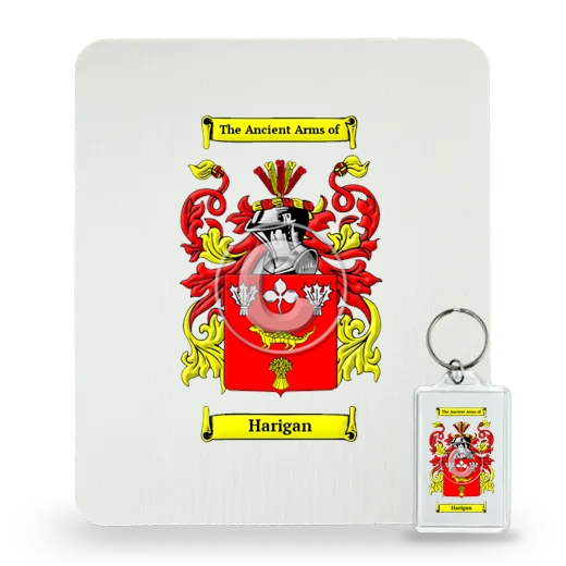 Harigan Mouse Pad and Keychain Combo Package