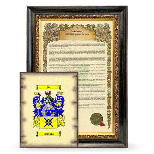 Horroks Framed History and Coat of Arms Print - Heirloom
