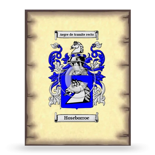 Hoseborroe Coat of Arms Print