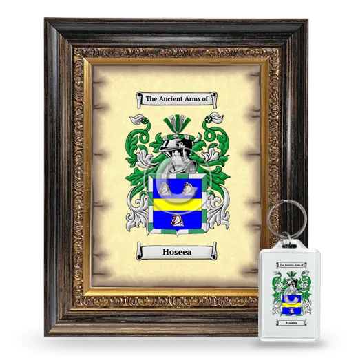 Hoseea Framed Coat of Arms and Keychain - Heirloom