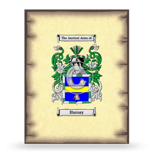 Hursay Coat of Arms Print