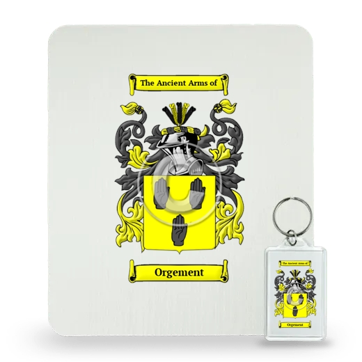 Orgement Mouse Pad and Keychain Combo Package