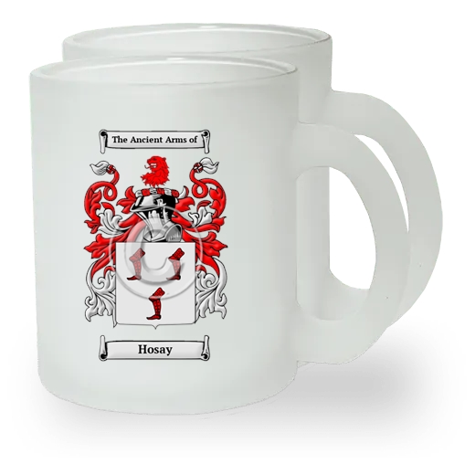Hosay Pair of Frosted Glass Mugs
