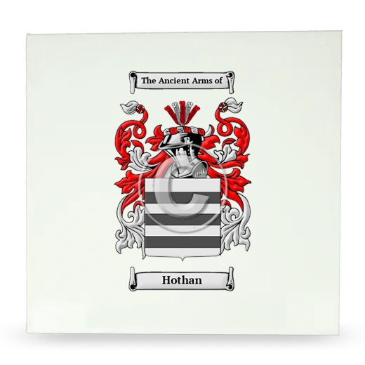 Hothan Large Ceramic Tile with Coat of Arms