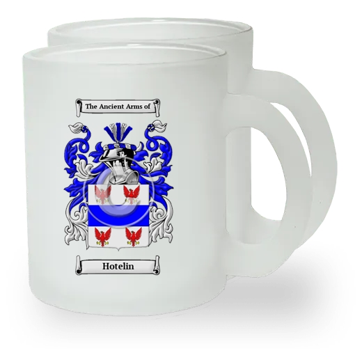 Hotelin Pair of Frosted Glass Mugs