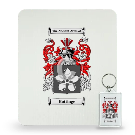 Hottinge Mouse Pad and Keychain Combo Package