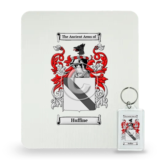 Huffine Mouse Pad and Keychain Combo Package