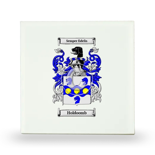 Holdoomb Small Ceramic Tile with Coat of Arms