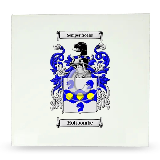 Holtoombe Large Ceramic Tile with Coat of Arms