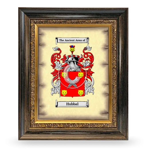 Hubbal Coat of Arms Framed - Heirloom