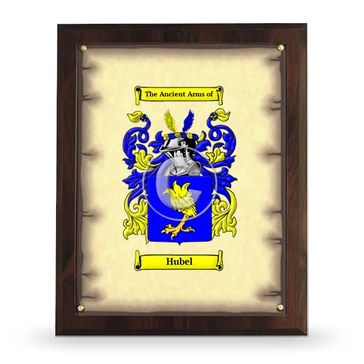 Hubel Coat of Arms Plaque