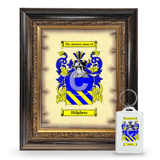 Hölphers Framed Coat of Arms and Keychain - Heirloom