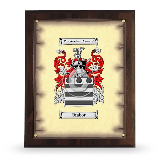 Umbor Coat of Arms Plaque