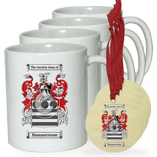 Hummerstone Set of 4 Classic Mugs and Ornaments