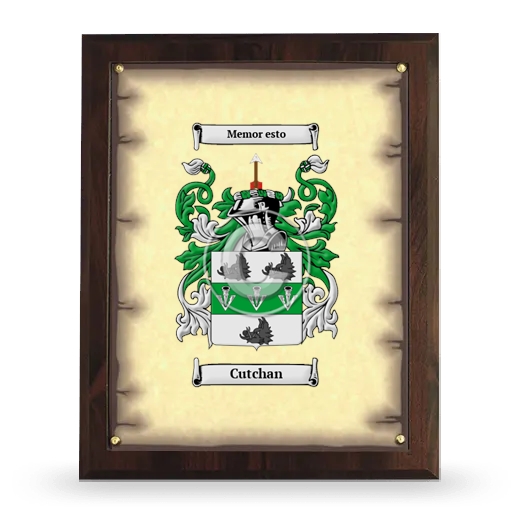 Cutchan Coat of Arms Plaque