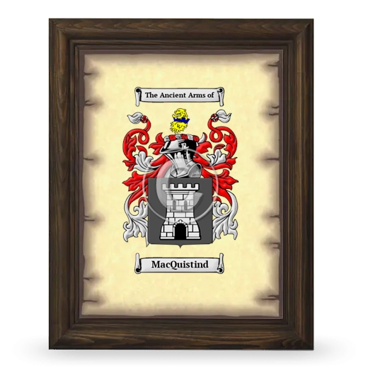 MacQuistind Coat of Arms Framed - Brown