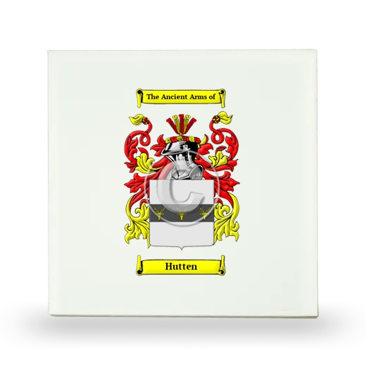 Hutten Small Ceramic Tile with Coat of Arms