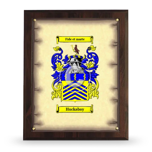 Huckabay Coat of Arms Plaque