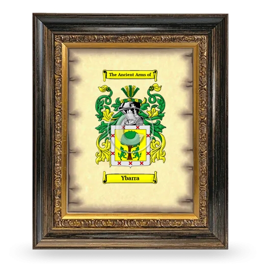 Ybarra Coat of Arms Framed - Heirloom