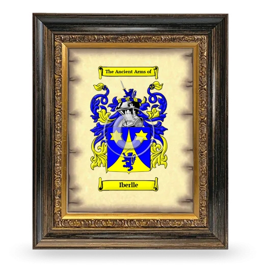 Iberlle Coat of Arms Framed - Heirloom