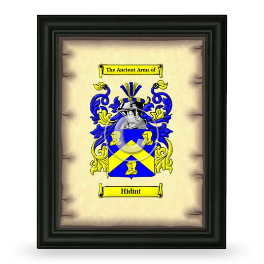 Hidint Coat of Arms Framed - Black