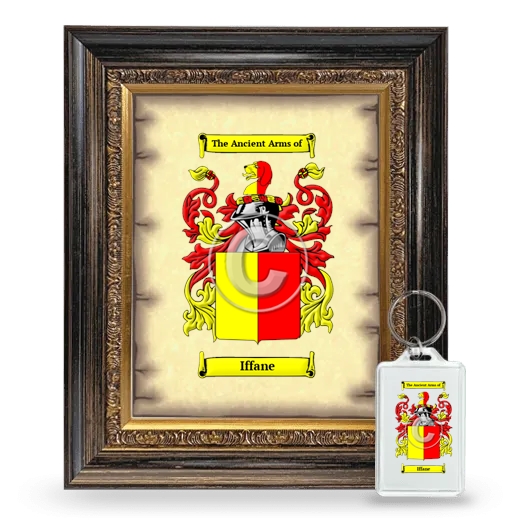 Iffane Framed Coat of Arms and Keychain - Heirloom