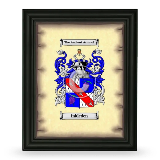 Inkleden Coat of Arms Framed - Black