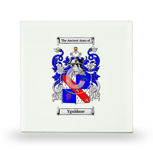 Yguldane Small Ceramic Tile with Coat of Arms