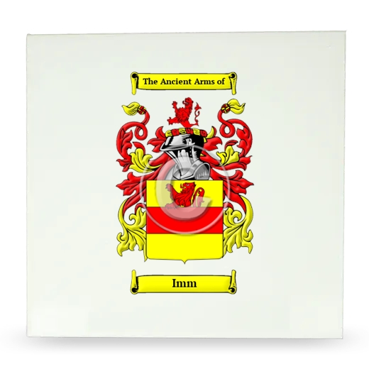 Imm Large Ceramic Tile with Coat of Arms