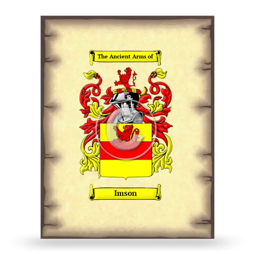 Imson Coat of Arms Print