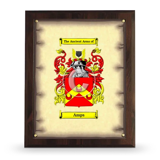 Amps Coat of Arms Plaque