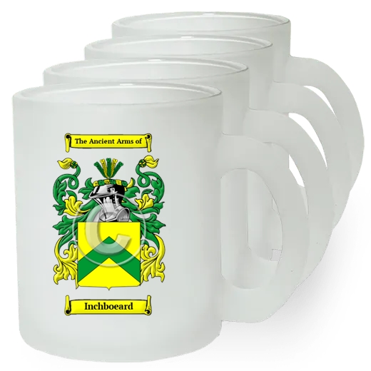 Inchboeard Set of 4 Frosted Glass Mugs