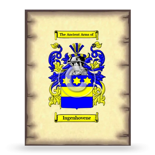 Ingenhovene Coat of Arms Print