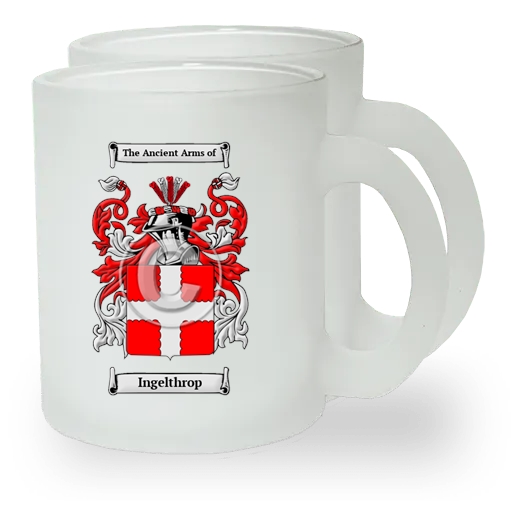 Ingelthrop Pair of Frosted Glass Mugs