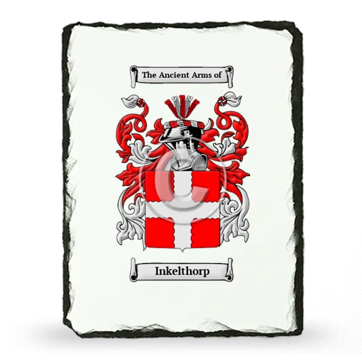 Inkelthorp Coat of Arms Slate