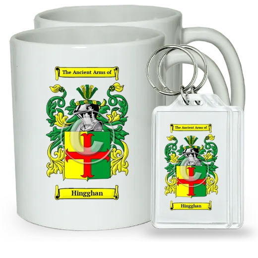 Hingghan Pair of Coffee Mugs and Pair of Keychains