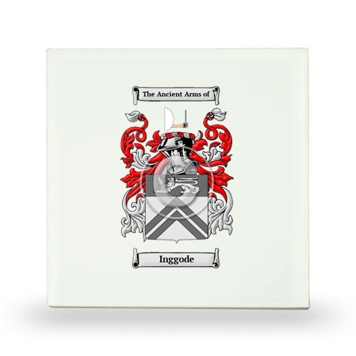 Inggode Small Ceramic Tile with Coat of Arms