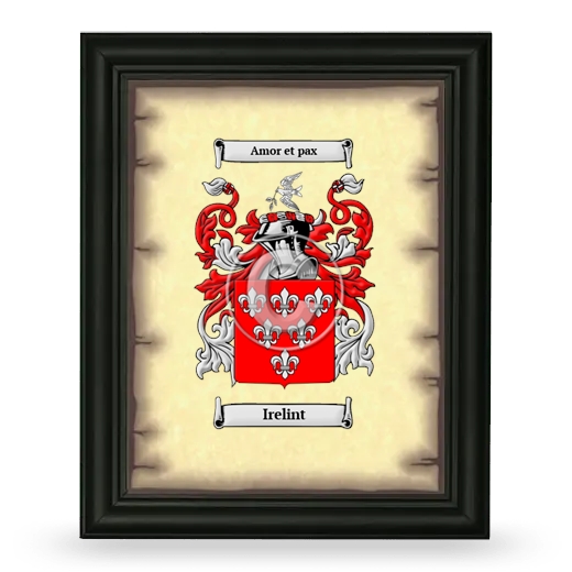 Irelint Coat of Arms Framed - Black