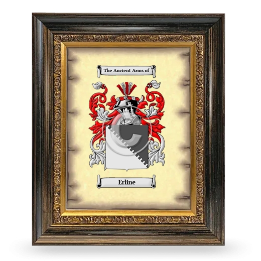 Erline Coat of Arms Framed - Heirloom