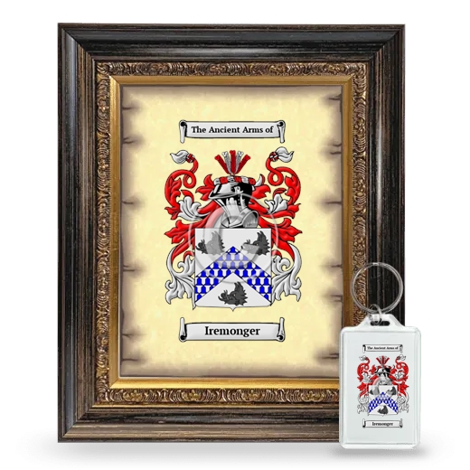 Iremonger Framed Coat of Arms and Keychain - Heirloom