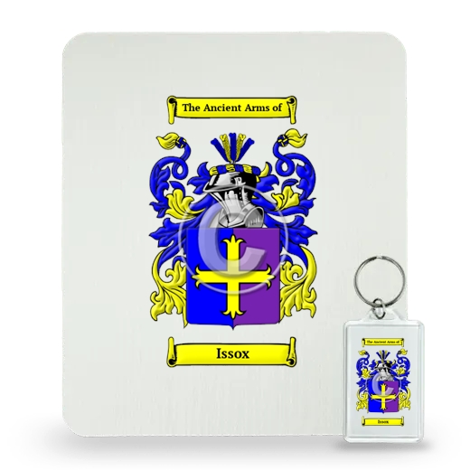 Issox Mouse Pad and Keychain Combo Package