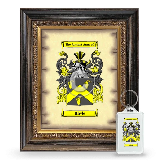 Ithyle Framed Coat of Arms and Keychain - Heirloom