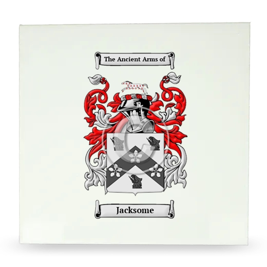 Jacksome Large Ceramic Tile with Coat of Arms