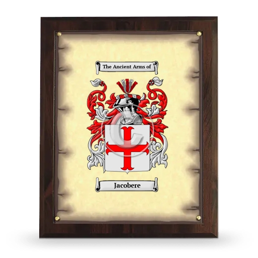 Jacobere Coat of Arms Plaque